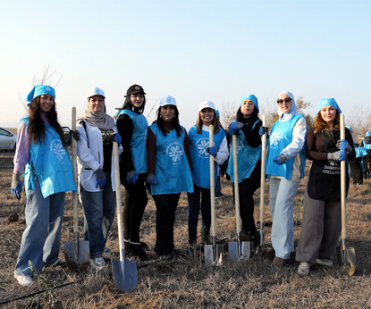 Волонтеры проекта «100 га» высадили 1000 оливковых деревьев в Азербайджане