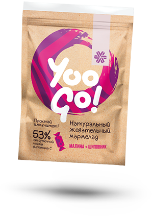 Мармелад Yoo Go (малина + шиповник)